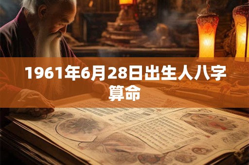 1961年6月28日出生人八字算命 1961年6月28日出生人八字算命
