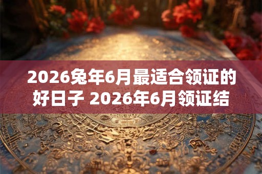 2026兔年6月最适合领证的好日子 2026年6月领证结婚吉日 2026兔年6月最适合领证的好日子 2026年6月领证结婚吉日