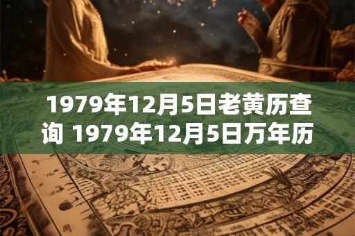 1979年12月5日老黄历查询 1979年12月5日万年历黄道吉日