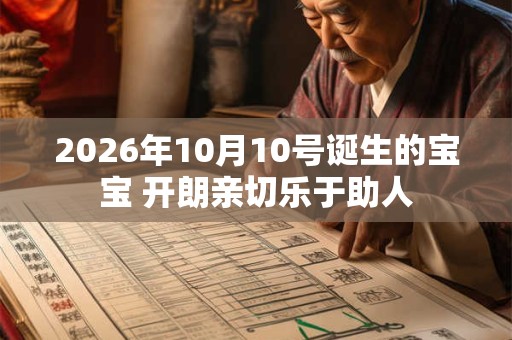 2026年10月10号诞生的宝宝 开朗亲切乐于助人