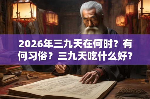 2026年三九天在何时?有何习俗?三九天吃什么好? 2026年三九天在何时?有何习俗?三九天吃什么好?