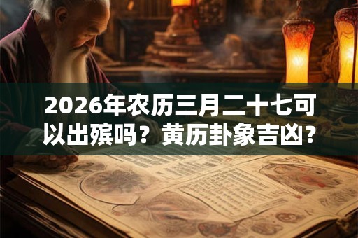 2026年农历三月二十七可以出殡吗?黄历卦象吉凶? 2026年农历三月二十七可以出殡吗?黄历卦象吉凶?