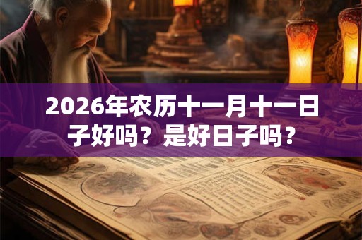 2026年农历十一月十一日子好吗?是好日子吗? 2026年农历十一月十一日子好吗?是好日子吗?