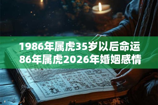 1986年属虎35岁以后命运 86年属虎2026年婚姻感情如何
