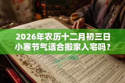 2026年农历十二月初三日小寒节气适合搬家入宅吗? 2026年农历十二月初三日小寒节气适合搬家入宅吗?
