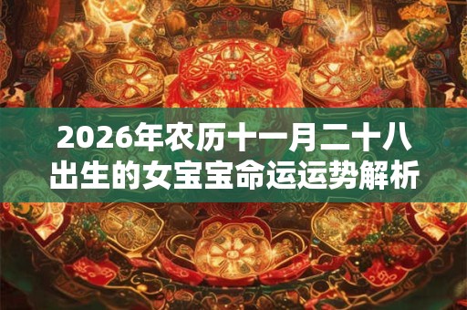 2026年农历十一月二十八出生的女宝宝命运运势解析 2026年农历十一月二十八出生的女宝宝命运运势解析