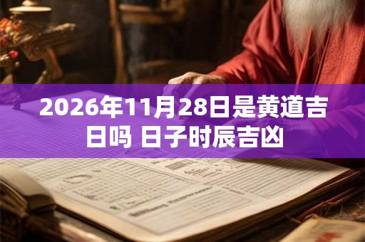 2026年11月28日是黄道吉日吗 日子时辰吉凶 2026年11月28日是黄道吉日吗 日子时辰吉凶