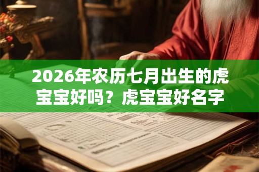2026年农历七月出生的虎宝宝好吗？虎宝宝好名字