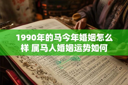 1990年的马今年婚姻怎么样 属马人婚姻运势如何