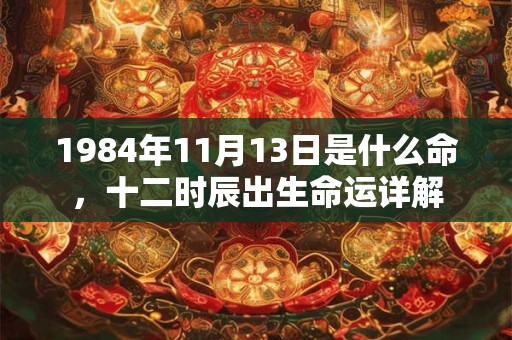 1984年11月13日是什么命，十二时辰出生命运详解