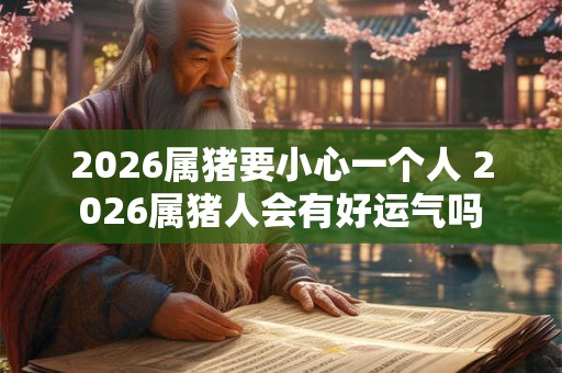 2026属猪要小心一个人 2026属猪人会有好运气吗 2026属猪要小心一个人 2026属猪人会有好运气吗