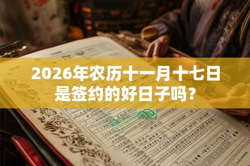 2026年农历十一月十七日是签约的好日子吗? 2026年农历十一月十七日是签约的好日子吗?