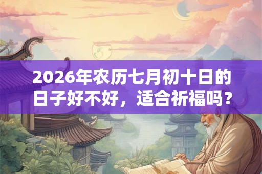 2026年农历七月初十日的日子好不好,适合祈福吗? 2026年农历七月初十日的日子好不好,适合祈福吗?