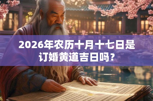 2026年农历十月十七日是订婚黄道吉日吗? 2026年农历十月十七日是订婚黄道吉日吗?