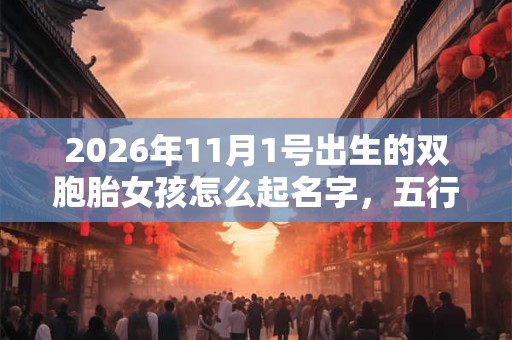 2026年11月1号出生的双胞胎女孩怎么起名字,五行属什么? 2026年11月1号出生的双胞胎女孩怎么起名字,五行属什么?