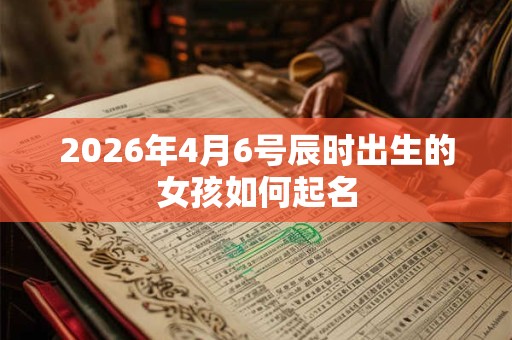 2026年4月6号辰时出生的女孩如何起名