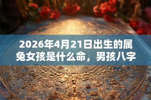 2026年4月21日出生的属兔女孩是什么命,男孩八字命运分析 2026年4月21日出生的属兔女孩是什么命,男孩八字命运分析