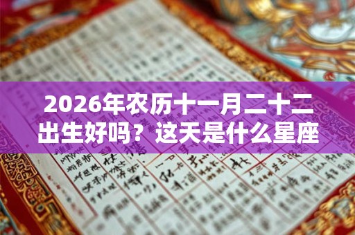 2026年农历十一月二十二出生好吗?这天是什么星座 2026年农历十一月二十二出生好吗?这天是什么星座