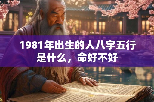 1981年出生的人八字五行是什么，命好不好