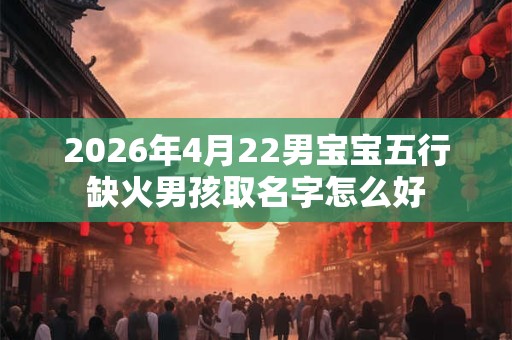 2026年4月22男宝宝五行缺火男孩取名字怎么好