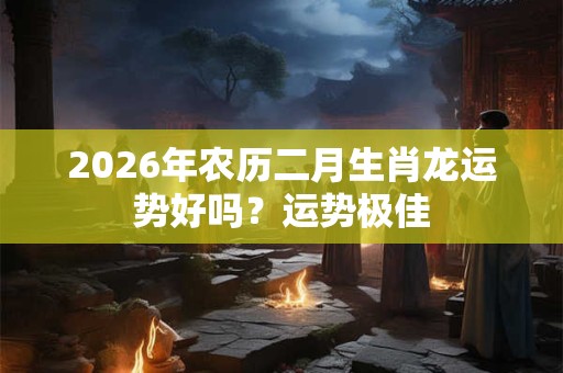 2026年农历二月生肖龙运势好吗？运势极佳