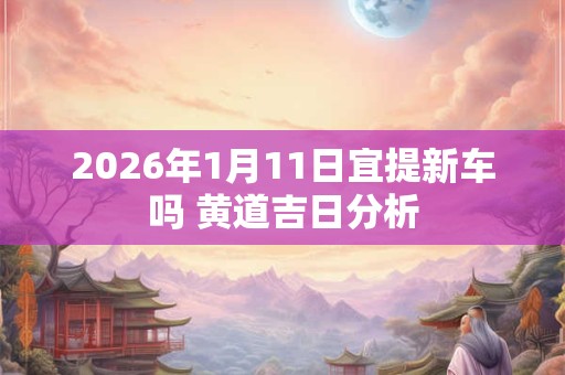 2026年1月11日宜提新车吗 黄道吉日分析 2026年1月11日宜提新车吗 黄道吉日分析