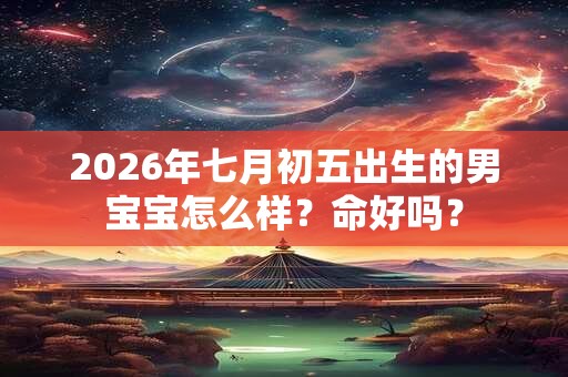 2026年七月初五出生的男宝宝怎么样?命好吗? 2026年七月初五出生的男宝宝怎么样?命好吗?