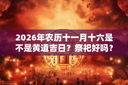 2026年农历十一月十六是不是黄道吉日?祭祀好吗? 2026年农历十一月十六是不是黄道吉日?祭祀好吗?