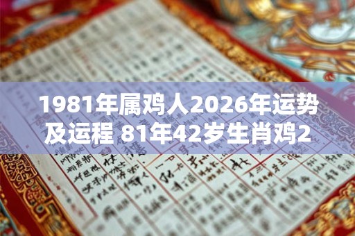 1981年属鸡人2026年运势及运程 81年42岁生肖鸡2026年每月运势 1981年属鸡人2026年运势及运程 81年42岁生肖鸡2026年每月运势
