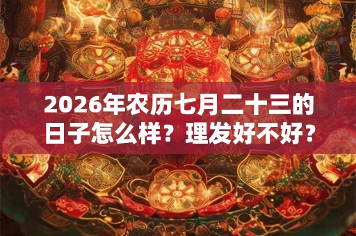 2026年农历七月二十三的日子怎么样?理发好不好? 2026年农历七月二十三的日子怎么样?理发好不好?