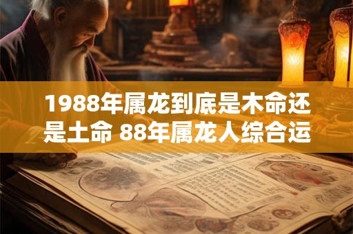 1988年属龙到底是木命还是土命 88年属龙人综合运势如何 1988年属龙到底是木命还是土命 88年属龙人综合运势如何