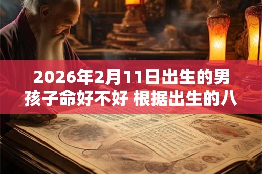 2026年2月11日出生的男孩子命好不好 根据出生的八字取名字
