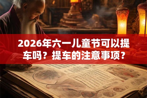 2026年六一儿童节可以提车吗？提车的注意事项？