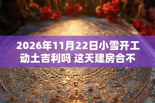 2026年11月22日小雪开工动土吉利吗 这天建房合不合适