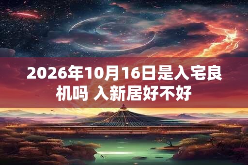 2026年10月16日是入宅良机吗 入新居好不好