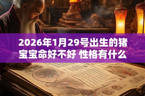 2026年1月29号出生的猪宝宝命好不好 性格有什么特点 2026年1月29号出生的猪宝宝命好不好 性格有什么特点