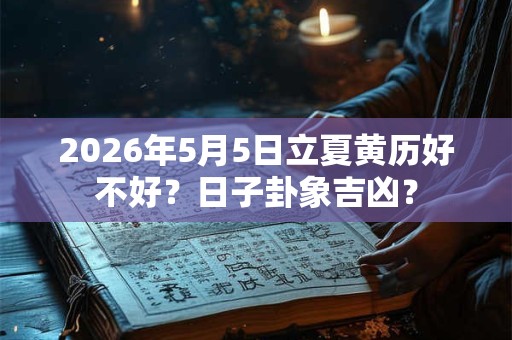 2026年5月5日立夏黄历好不好？日子卦象吉凶？