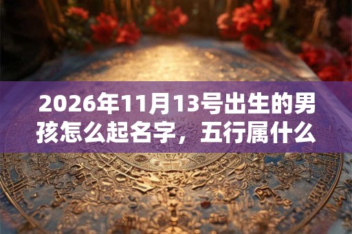 2026年11月13号出生的男孩怎么起名字，五行属什么