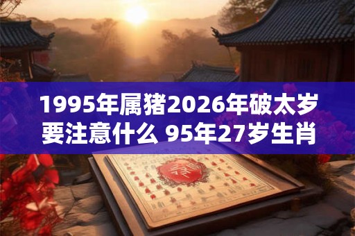 1995年属猪2026年破太岁要注意什么 95年27岁生肖猪逢虎年运势如何