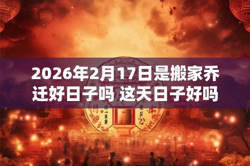 2026年2月17日是搬家乔迁好日子吗 这天日子好吗