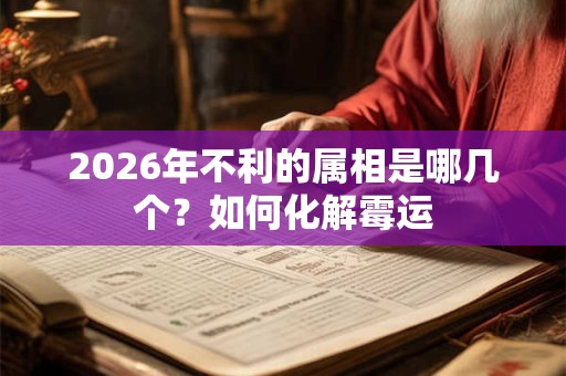 2026年不利的属相是哪几个?如何化解霉运 2026年不利的属相是哪几个?如何化解霉运