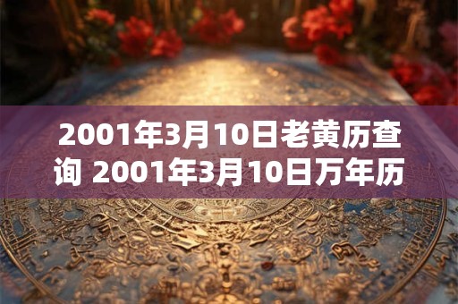 2001年3月10日老黄历查询 2001年3月10日万年历黄道吉日