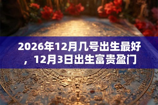 2026年12月几号出生最好,12月3日出生富贵盈门 2026年12月几号出生最好,12月3日出生富贵盈门