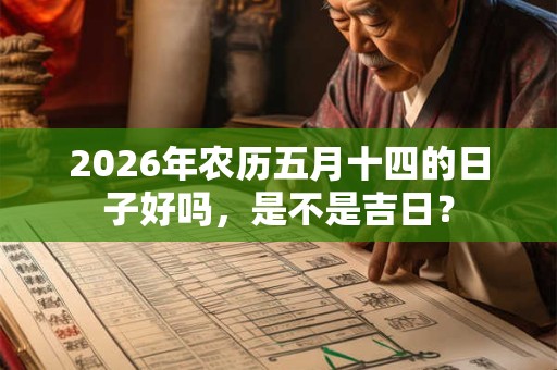 2026年农历五月十四的日子好吗,是不是吉日? 2026年农历五月十四的日子好吗,是不是吉日?
