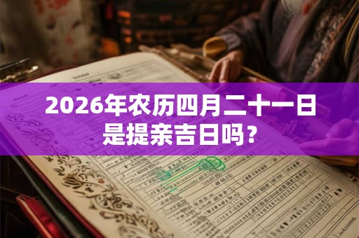 2026年农历四月二十一日是提亲吉日吗？