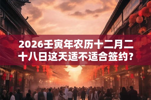 2026壬寅年农历十二月二十八日这天适不适合签约? 2026壬寅年农历十二月二十八日这天适不适合签约?