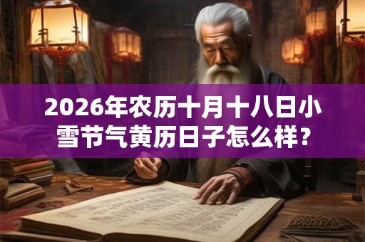 2026年农历十月十八日小雪节气黄历日子怎么样? 2026年农历十月十八日小雪节气黄历日子怎么样?
