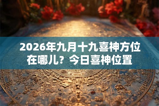 2026年九月十九喜神方位在哪儿?今日喜神位置 2026年九月十九喜神方位在哪儿?今日喜神位置