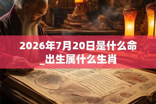 2026年7月20日是什么命_出生属什么生肖 2026年7月20日是什么命_出生属什么生肖