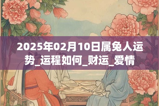 2025年02月10日属兔人运势_运程如何_财运_爱情 2025年02月10日属兔人运势_运程如何_财运_爱情